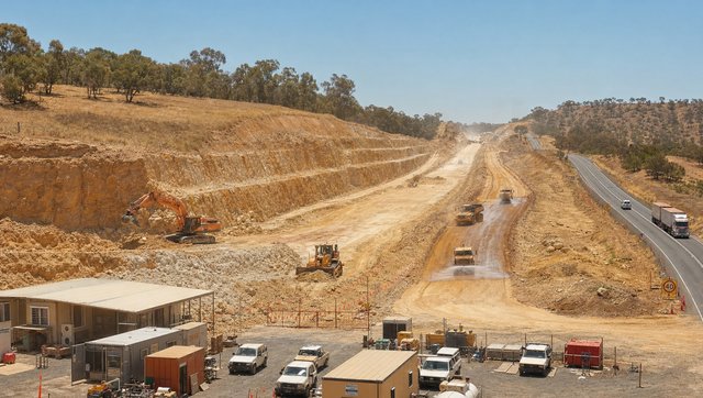 The cutting from the ridge