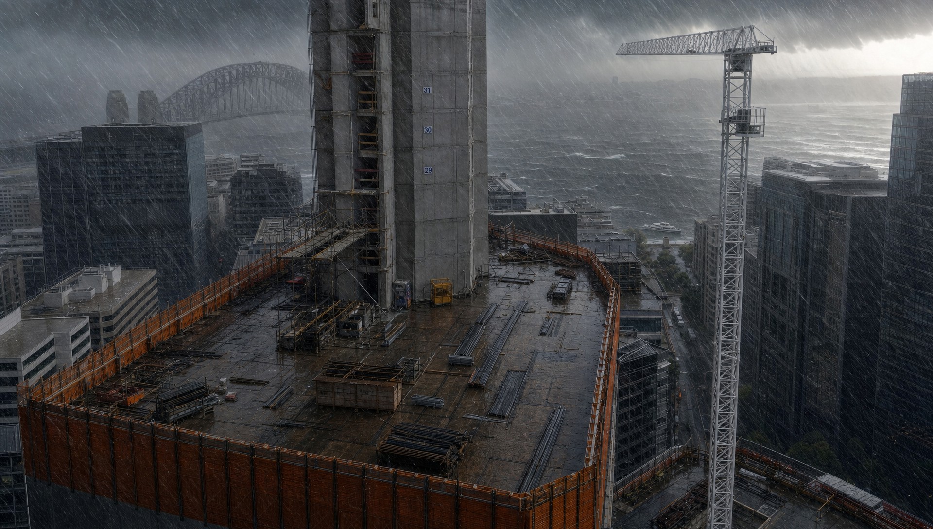 The deck in a southerly